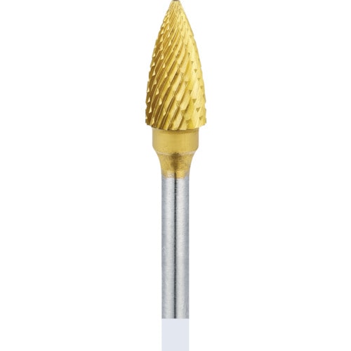 トラスコ中山 ナカニシ チタンコート超硬カッター トンガリ(ロー付)刃径6.3mm刃長12.7mm(ご注文単位1本)【直送品】