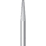 トラスコ中山 ナカニシ チタンコート超硬カッター テーパー(シングルカット) 刃径3.0mm 刃長12.0mm(ご注文単位1本)【直送品】