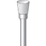 トラスコ中山 ナカニシ チタンコート超硬カッター 逆テーパー(シングルカット) 刃径6.3mm 刃長6.0mm(ご注文単位1本)【直送品】