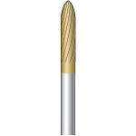 トラスコ中山 ナカニシ チタンコート超硬カッター 砲弾(シングルカット)刃径3mm刃長12.7mm(ご注文単位1本)【直送品】