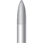 トラスコ中山 ナカニシ チタンコート超硬カッター 砲弾(シングルカット)刃径6mm刃長16mm(ご注文単位1本)【直送品】