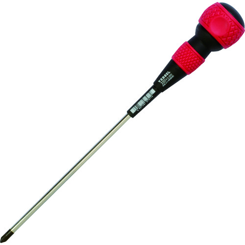 トラスコ中山 ベッセル ボールグリップドライバー220 +2×200(ご注文単位1本)【直送品】