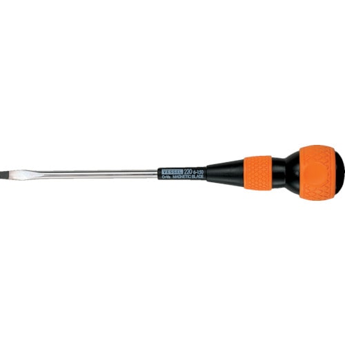 トラスコ中山 ベッセル ボールグリップドライバー220 -6×150(ご注文単位1本)【直送品】