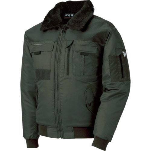 トラスコ中山 ジーベック 222 現場服 防寒ブルゾン 3L OD(ご注文単位1着)【直送品】