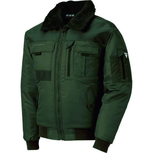 トラスコ中山 ジーベック 222 現場服 防寒ブルゾン M OD(ご注文単位1着)【直送品】