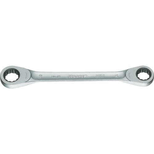 トラスコ中山 GEDORE ダブルラチェットめがねレンチ 10X11mm(ご注文単位1個)【直送品】