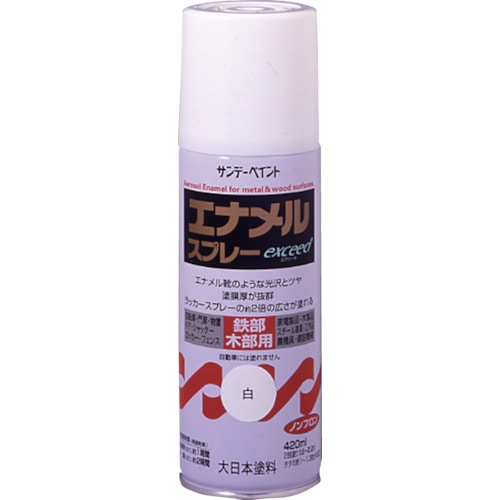 トラスコ中山 サンデーペイント エナメルスプレーEX 420ml 黒(ご注文単位1本)【直送品】