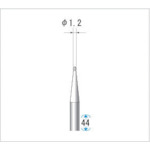 トラスコ中山 ナカニシ 超硬カッター 球(シングルカット) 刃径1.2mm 刃長1.2mm 476-2851(ご注文単位1本)【直送品】
