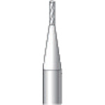 トラスコ中山 ナカニシ 超硬カッター 円筒(シングルカット) 刃径0.9mm 刃長3.6mm（ご注文単位1本）【直送品】