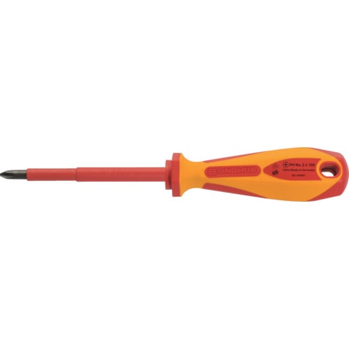 トラスコ中山 ボンダス 絶縁(VDE)ドライバー 2420 +0×60(ご注文単位1本)【直送品】