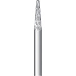 トラスコ中山 ナカニシ 超硬カッター テーパー先丸(ダブルカット) 刃径3mm 刃長13mm(ご注文単位1本)【直送品】