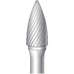 トラスコ中山 ナカニシ 超硬カッター 砲弾(シングルカット) 刃径9.5mm 刃長20.0mm(ご注文単位1本)【直送品】