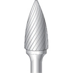 トラスコ中山 ナカニシ 超硬カッター 砲弾(シングルカット)刃径12.7mm 刃長25.0mm 829-3166(ご注文単位1本)【直送品】