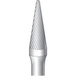 トラスコ中山 ナカニシ 超硬カッター テーパー(シングルカット)刃径8.0mm刃長22.0mm(ご注文単位1本)【直送品】