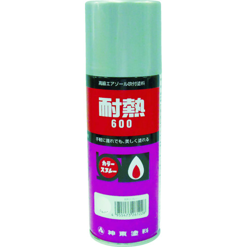 トラスコ中山 シントー 耐熱用スプレー 黒 300ml(ご注文単位1本)【直送品】