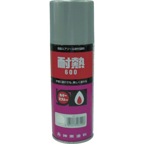 トラスコ中山 シントー 耐熱用スプレー シルバー 300ml(ご注文単位1本)【直送品】