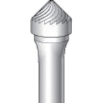 トラスコ中山 ナカニシ 超硬カッター テーパー(シングルカット)刃径9.5mm 刃長4.7mm(ご注文単位1本)【直送品】
