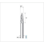 トラスコ中山 ナカニシ 超硬アルミカッター 刃径6mm(ご注文単位1本)【直送品】