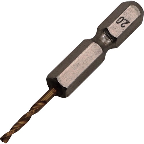 トラスコ中山 RELIEF 2本組 六角軸ショートドリル 2.0mm(ご注文単位1パック)【直送品】