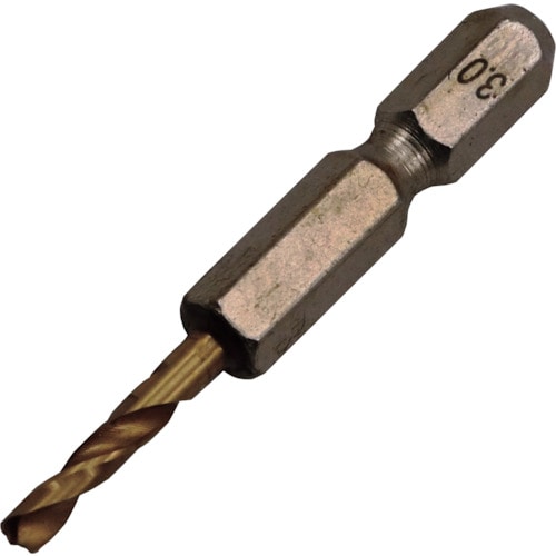 トラスコ中山 RELIEF 2本組 六角軸ショートドリル 3.0mm(ご注文単位1パック)【直送品】