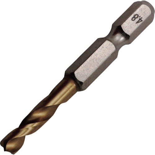 トラスコ中山 RELIEF 2本組 六角軸ショートドリル 4.5mm(ご注文単位1パック)【直送品】