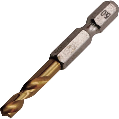 トラスコ中山 RELIEF 2本組 六角軸ショートドリル 5.0mm(ご注文単位1パック)【直送品】