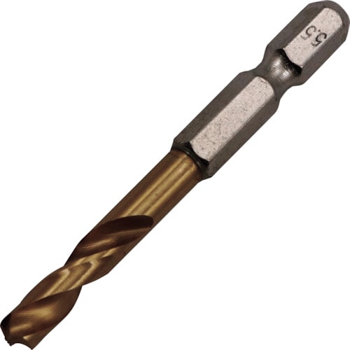 トラスコ中山 RELIEF 2本組 六角軸ショートドリル 5.5mm(ご注文単位1パック)【直送品】