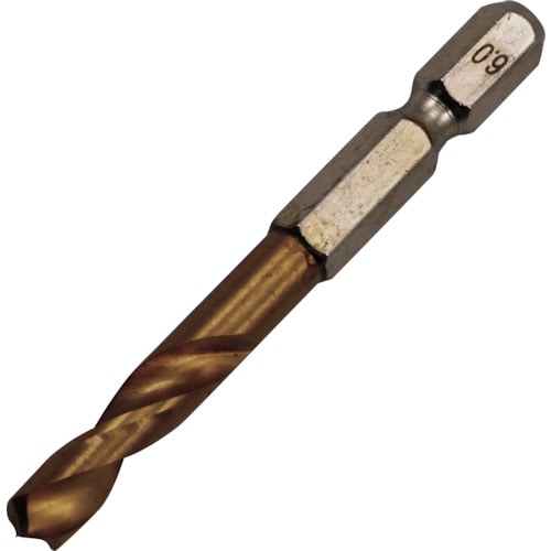 トラスコ中山 RELIEF 2本組 六角軸ショートドリル 6.0mm(ご注文単位1パック)【直送品】