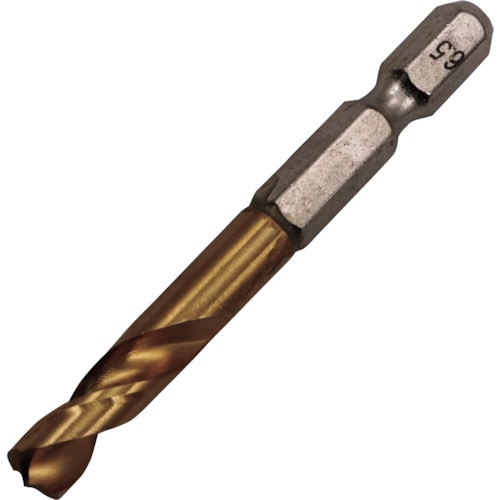 トラスコ中山 RELIEF 2本組 六角軸ショートドリル 6.5mm(ご注文単位1パック)【直送品】