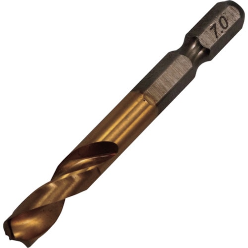 トラスコ中山 RELIEF 六角軸ショートドリル 7.0mm(ご注文単位1パック)【直送品】