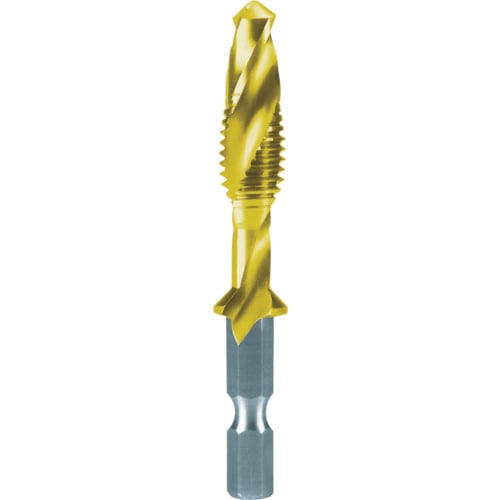 トラスコ中山 RUKO 六角軸タッピングドリル M5X0.8 57mm チタン(ご注文単位1本)【直送品】