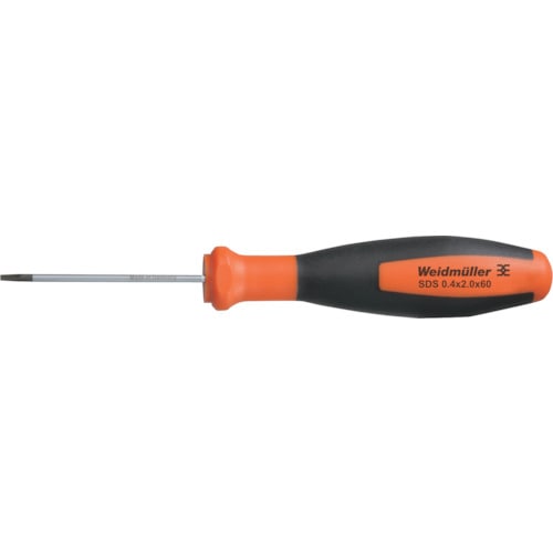 トラスコ中山 ワイドミュラー マイナスドライバー SDS 0.4X2.0X60(ご注文単位1本)【直送品】