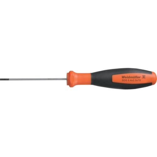 トラスコ中山 ワイドミュラー マイナスドライバー SDS 0.4X2.5X75(ご注文単位1本)【直送品】