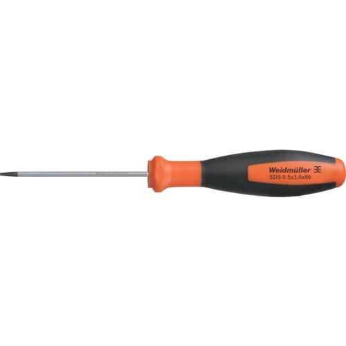 トラスコ中山 ワイドミュラー マイナスドライバー SDS 0.5X3.0X80(ご注文単位1本)【直送品】