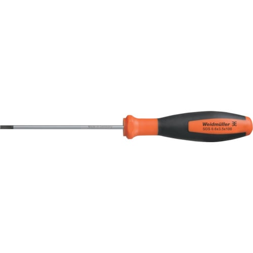 トラスコ中山 ワイドミュラー マイナスドライバー SDS 0.6X3.5X100(ご注文単位1本)【直送品】