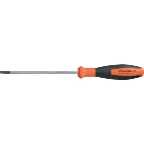 トラスコ中山 ワイドミュラー マイナスドライバー SDS 0.8X4.5X125(ご注文単位1本)【直送品】