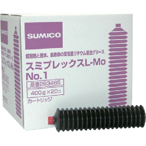 トラスコ中山 住鉱 グリース(耐熱耐水高荷重用) スミプレックスL-MO No.1 400g(ご注文単位1本)【直送品】