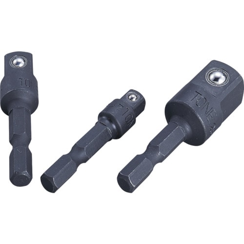 トラスコ中山 TONE 充電式電動ドリル用ソケットアダプター(電動工具用) 6.35mm 全長46mm(ご注文単位1個)【直送品】