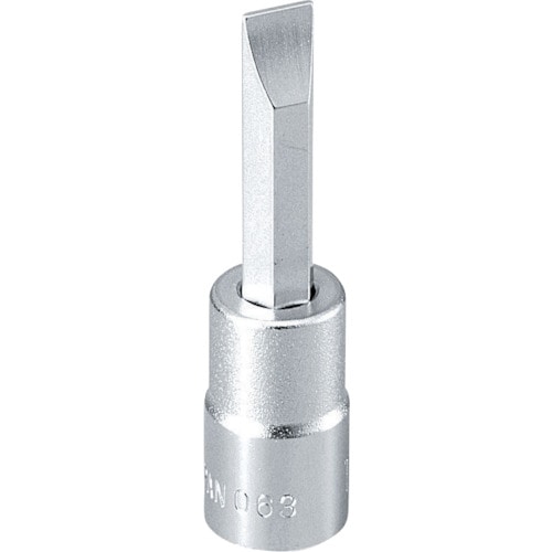 トラスコ中山 TONE ドライバービットソケット (-)0.8×6.0 差込角6.35mm(ご注文単位1個)【直送品】