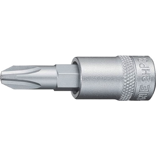 トラスコ中山 TONE ドライバービットソケット (+)No.3 差込角6.35mm(ご注文単位1個)【直送品】