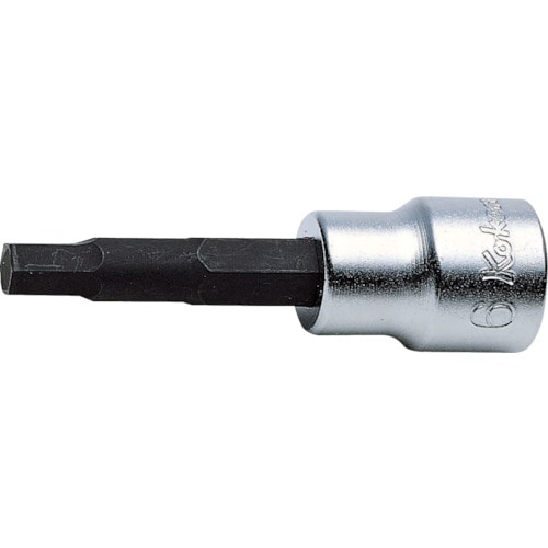 トラスコ中山 コーケン 9.5mm差込 ヘックスビットソケット 全長62mm 11mm(ご注文単位1個)【直送品】