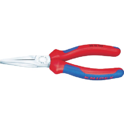 トラスコ中山 KNIPEX 3015-140 ロングノーズプライヤー 全長140mm(ご注文単位1個)【直送品】