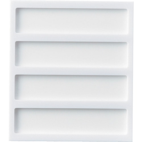 トラスコ中山 緑十字 名札ケース(4名用) 名札-4 144×127×8mm 裏面テープ付 アクリル札付(ご注文単位1個)【直送品】
