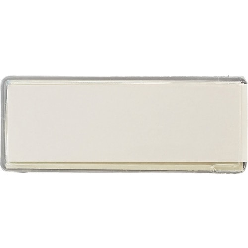 トラスコ中山 緑十字 ソフトカードケース(裏面テープ付) クリア SP-4 35×90mm 10枚組(ご注文単位1組)【直送品】
