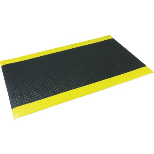 トラスコ中山 MISM 快適クッションマット 90150 黒/黄 CM-003(ご注文単位4枚)【直送品】