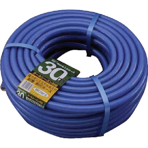 トラスコ中山 IRIS 136612 耐圧糸入りカットホース 30m ブルー(ご注文単位1個)【直送品】