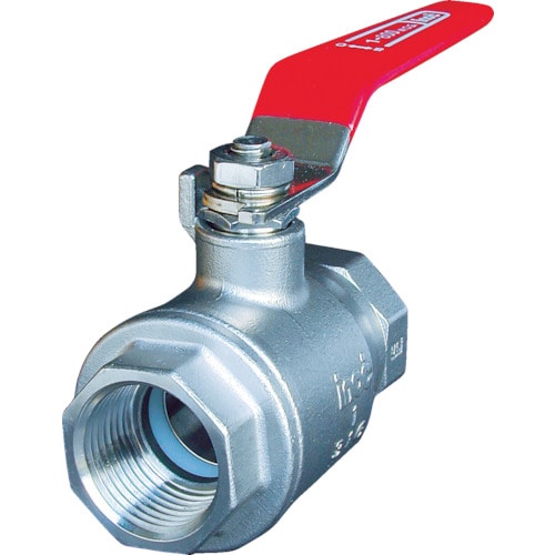 トラスコ中山 イノック ねじ込みボールバルブ 全長98mm 呼び径(A)32(ご注文単位1個)【直送品】