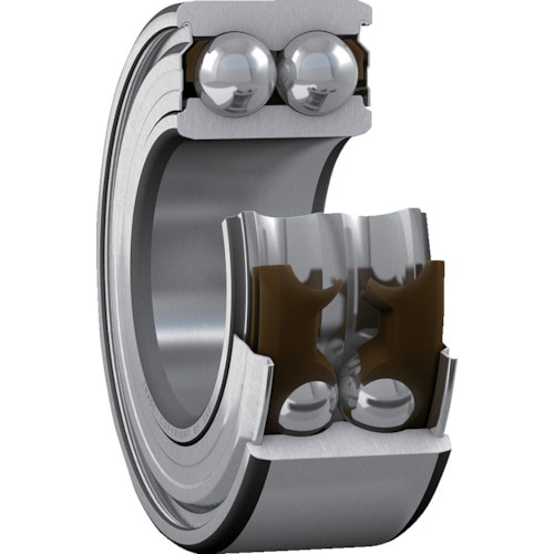 トラスコ中山 SKF 複列アンギュラ玉軸受、軸受両端鋼板シールド 内径12mmX外径32mmX幅15.9mm(ご注文単位1個)【直送品】