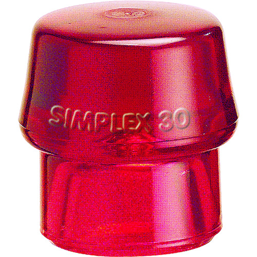 トラスコ中山 HALDER ハンマー用部品 シンプレックス用インサート プラスティック(赤) 頭径30mm(ご注文単位1個)【直送品】