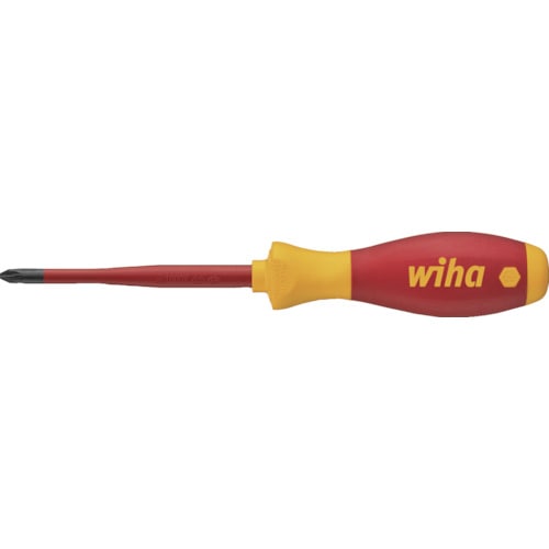トラスコ中山 wiha 絶縁ドライバー スリムフィックス PH2×100mm(ご注文単位1本)【直送品】
